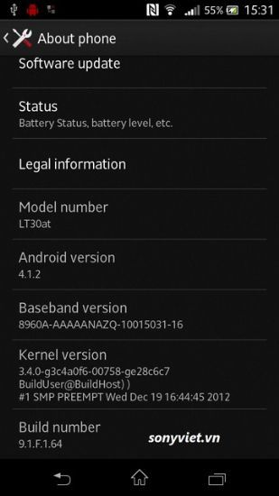 Sony inizia ufficialmente il rilascio di Android 4.1.2 Jelly Bean sull'Xperia T