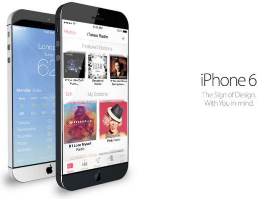 Apple: ecco un nuovo ufficiale concept dell' iPhone 6 con sopra il sistema iOS 7
