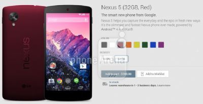 Nexus 5: in arrivo altre colorazioni??