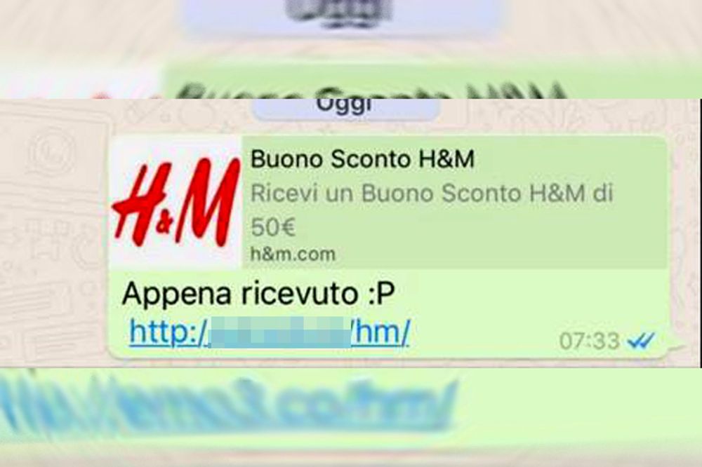 Nuova truffa whatsapp