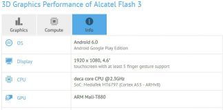 caratteristiche Alcatel Flash 3