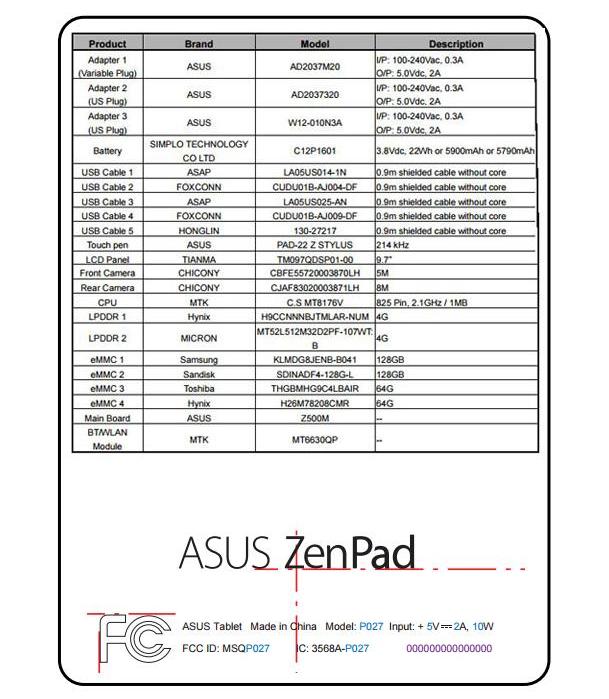 Nuovo tablet Asus