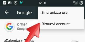 Come eliminare account Gmail su Android
