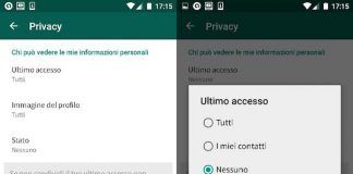 Come nascondere ultima visita Whatsapp su Android