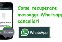 Come recuperare i messaggi cancellati su Whatsapp