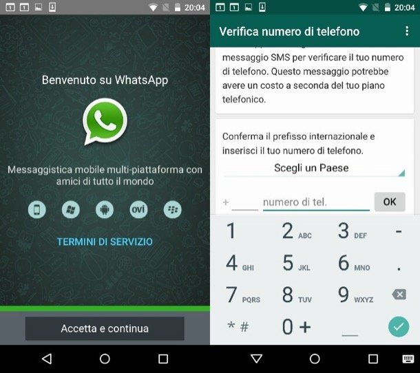 Come usare WhatsApp senza numero di telefono