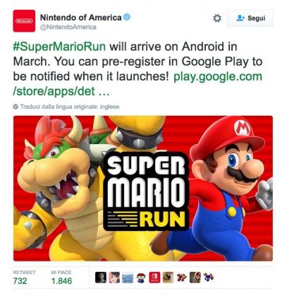 Uscita Super Mario Run Android