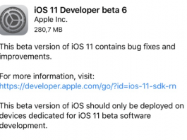 iOS 11 Beta 6