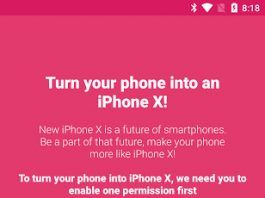 Trasformare gli smartphone Android in iPhone X