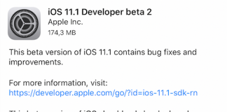 iOS 11.1 beta 2