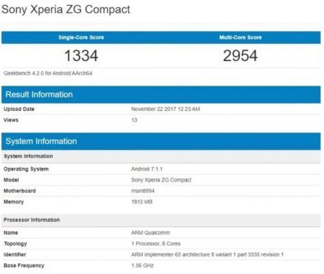 Sony Xperia ZG Compact