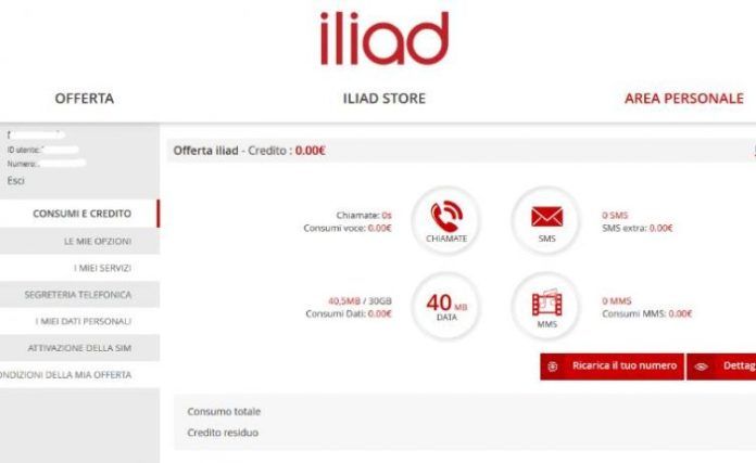 Come controllare credito ILIAD