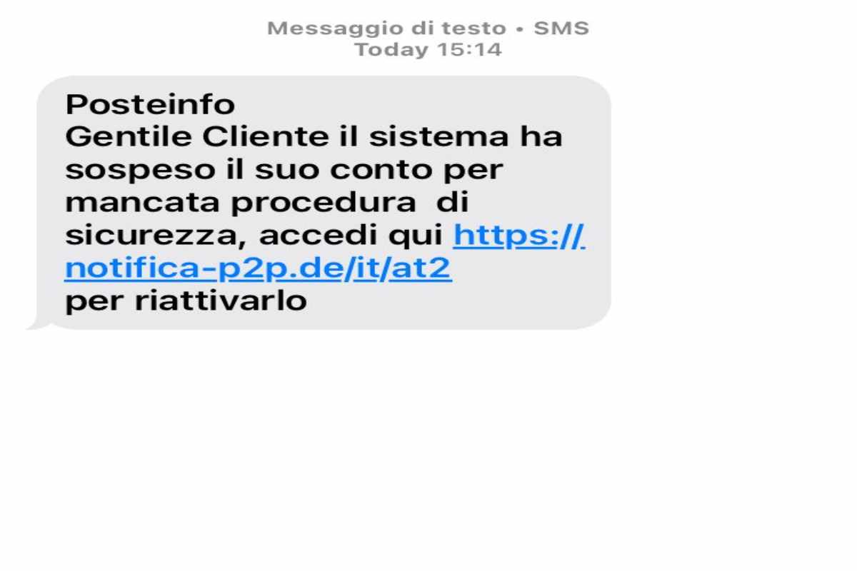 Nuova truffa sms